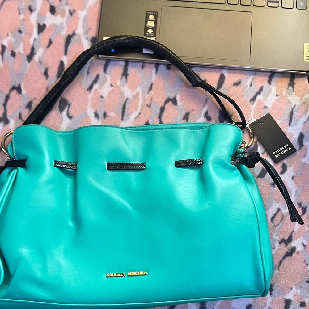 Badgley Mischka Vibrant Blue Shoulder Bag or cross body